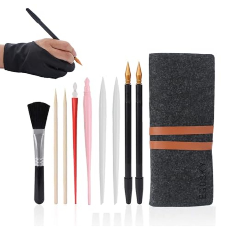 Scratch Painting Art Tool, 11  - Drawing Glove Artist ulasan dan harga