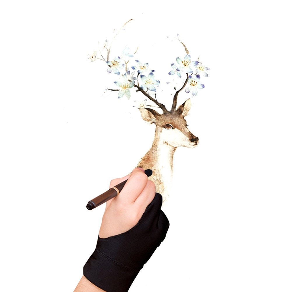 4Pcs Artist Two Finger Gloves  - Drawing Glove Artist ulasan dan harga