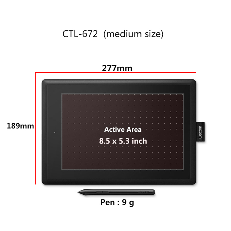Wacom CTL-672 10.9x7.4 Ins Gra - Wacom Tablet Accessories ulasan dan harga
