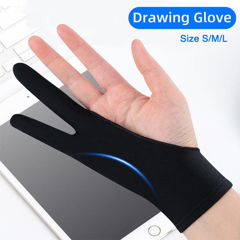 Two-Finger Drawing Gloves Palm - Drawing Glove Artist ulasan dan harga