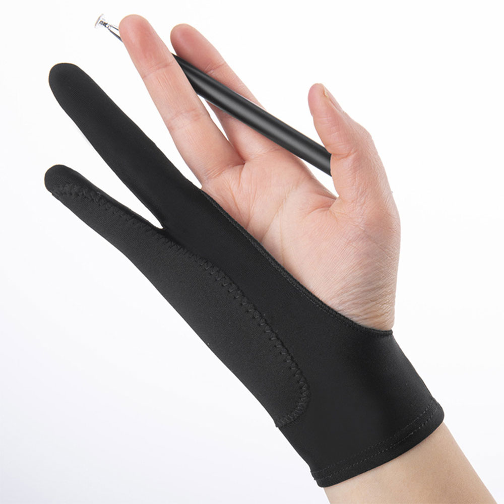 New Anti-touch Two-Finger Anti - Drawing Glove Artist ulasan dan harga