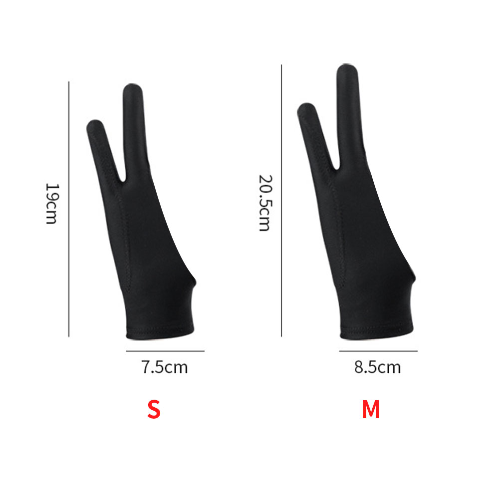 New Anti-touch Two-Finger Anti - Drawing Glove Artist ulasan dan harga