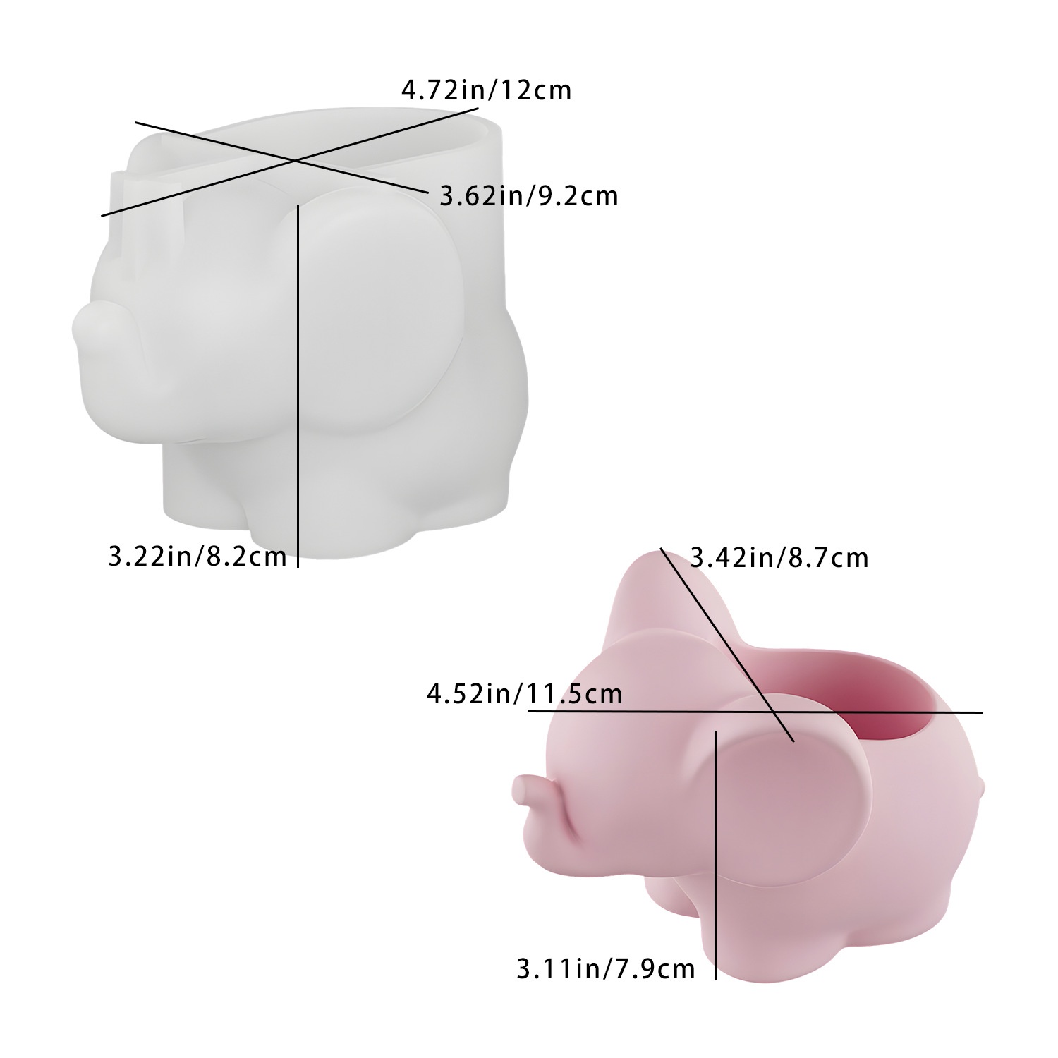 DIY Elephant Storage Cup Resin - Case With Pencil Holder ulasan dan harga