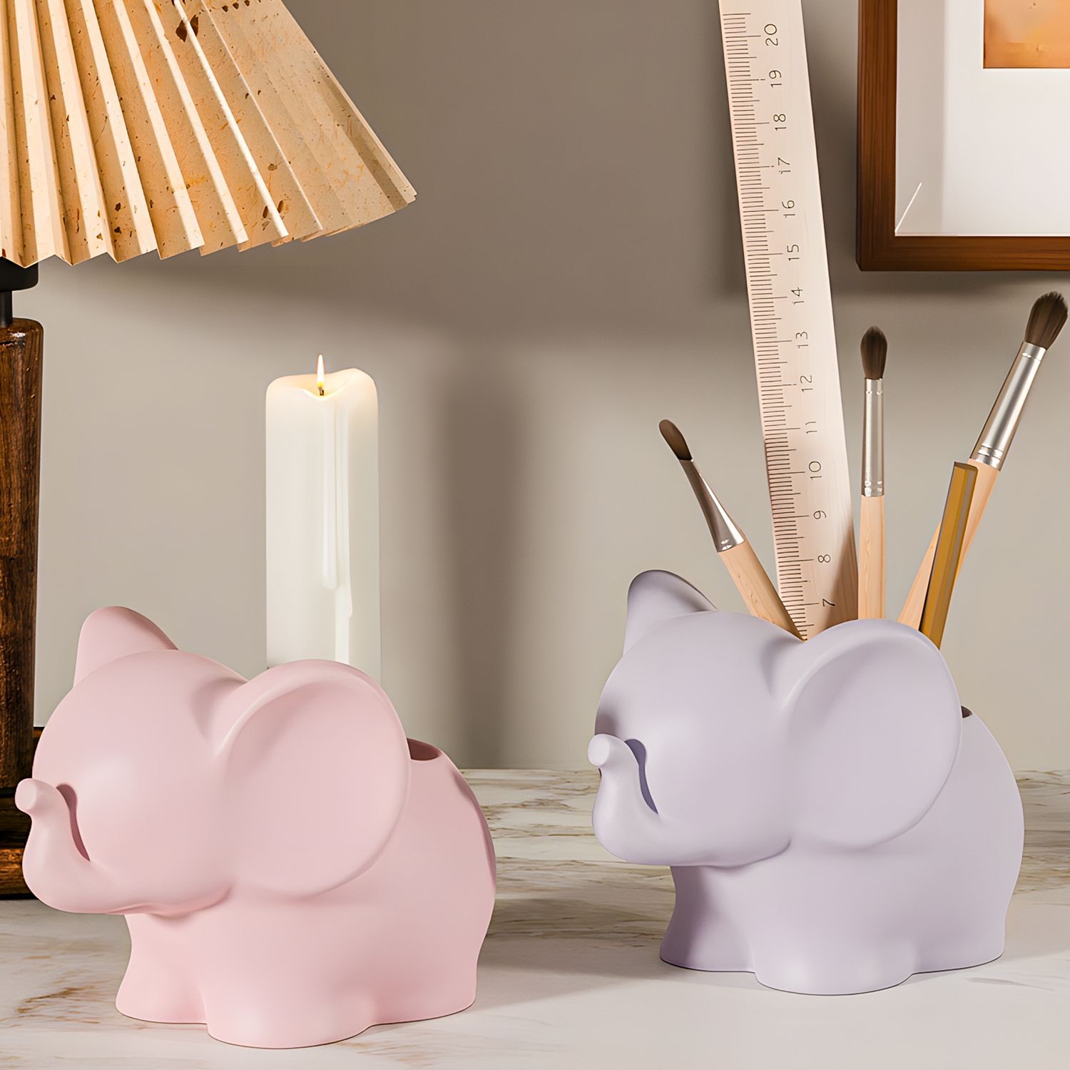 DIY Elephant Storage Cup Resin - Case With Pencil Holder ulasan dan harga