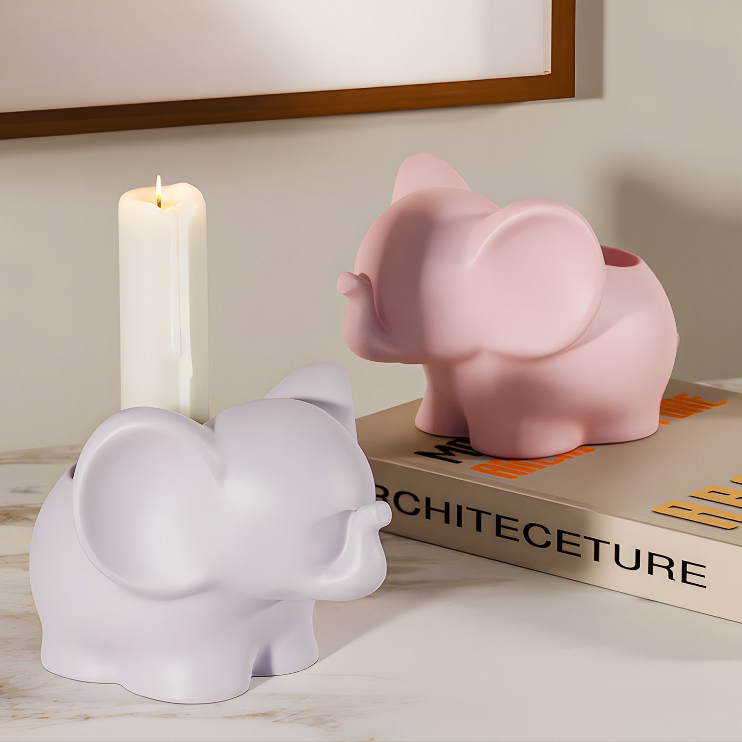 DIY Elephant Storage Cup Resin - Case With Pencil Holder ulasan dan harga
