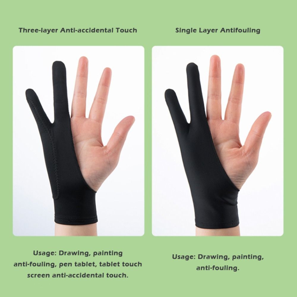 1pcs Simple 1/2 Fingers Painti - Drawing Glove Artist ulasan dan harga