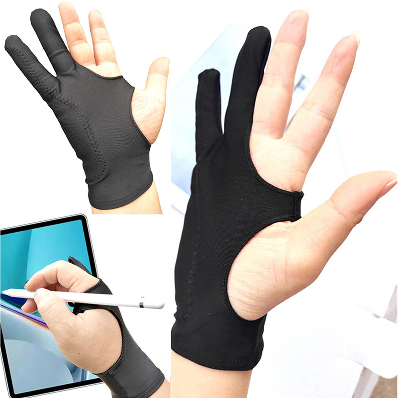 Drawing Glove Anti-touch Two-F - Drawing Glove Artist ulasan dan harga