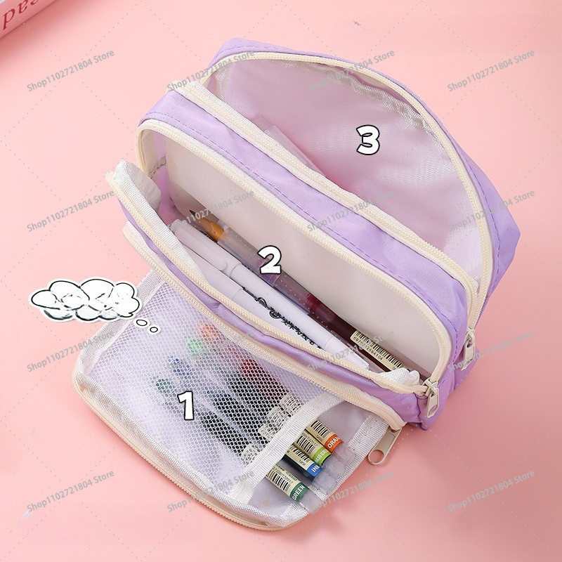 BlackPink Large Capacity Canva - Case With Pencil Holder ulasan dan harga