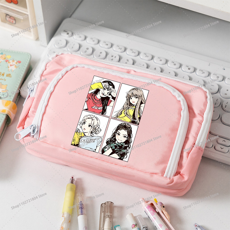 BlackPink Large Capacity Canva - Case With Pencil Holder ulasan dan harga