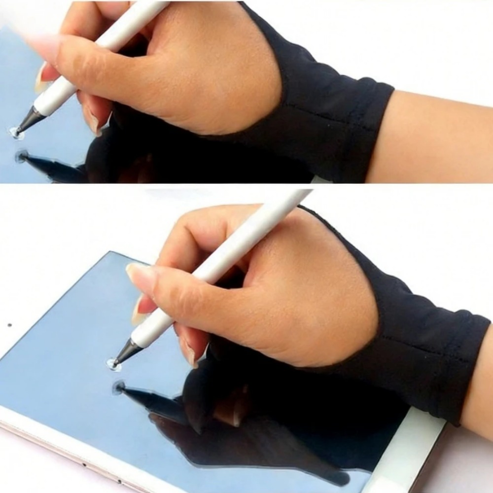 Artist Two-Finger Gloves Anti  - Drawing Glove Artist ulasan dan harga