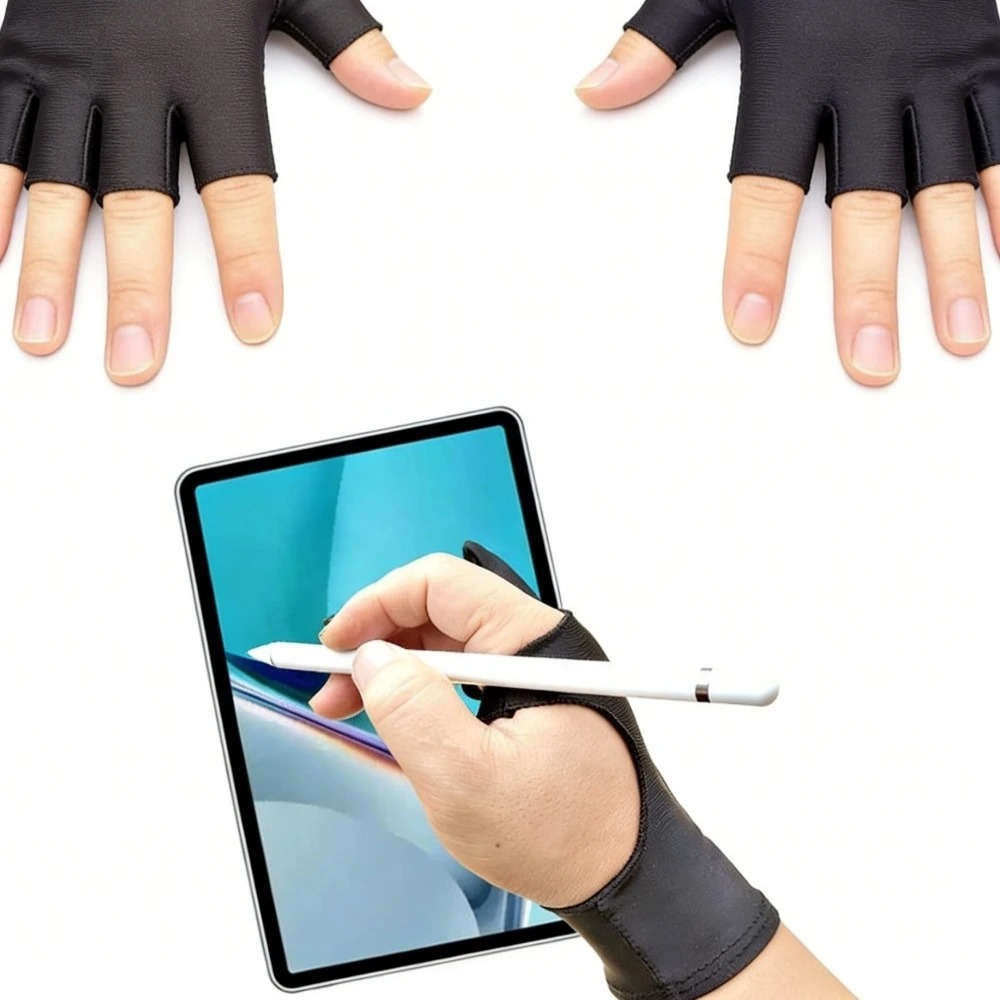 Artist Two-Finger Gloves Anti  - Drawing Glove Artist ulasan dan harga