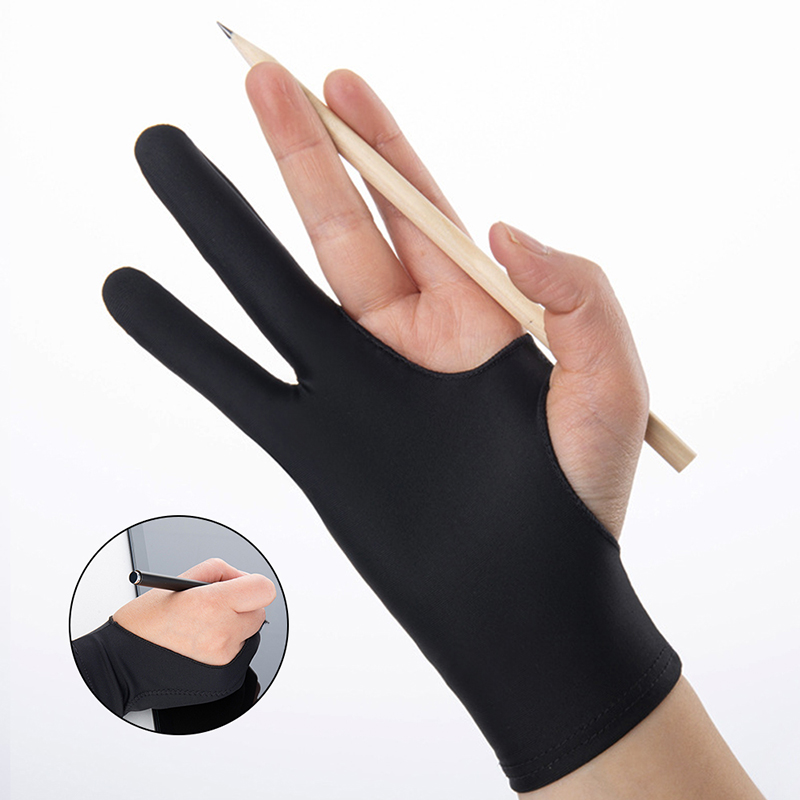 Drawing Glove Anti-touch Two-F - Drawing Glove Artist ulasan dan harga