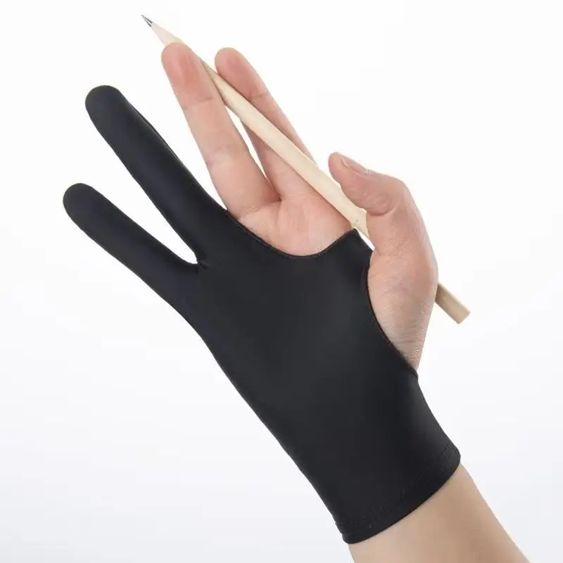 Two Finger Anti-fouling Glove  - Drawing Glove Artist ulasan dan harga