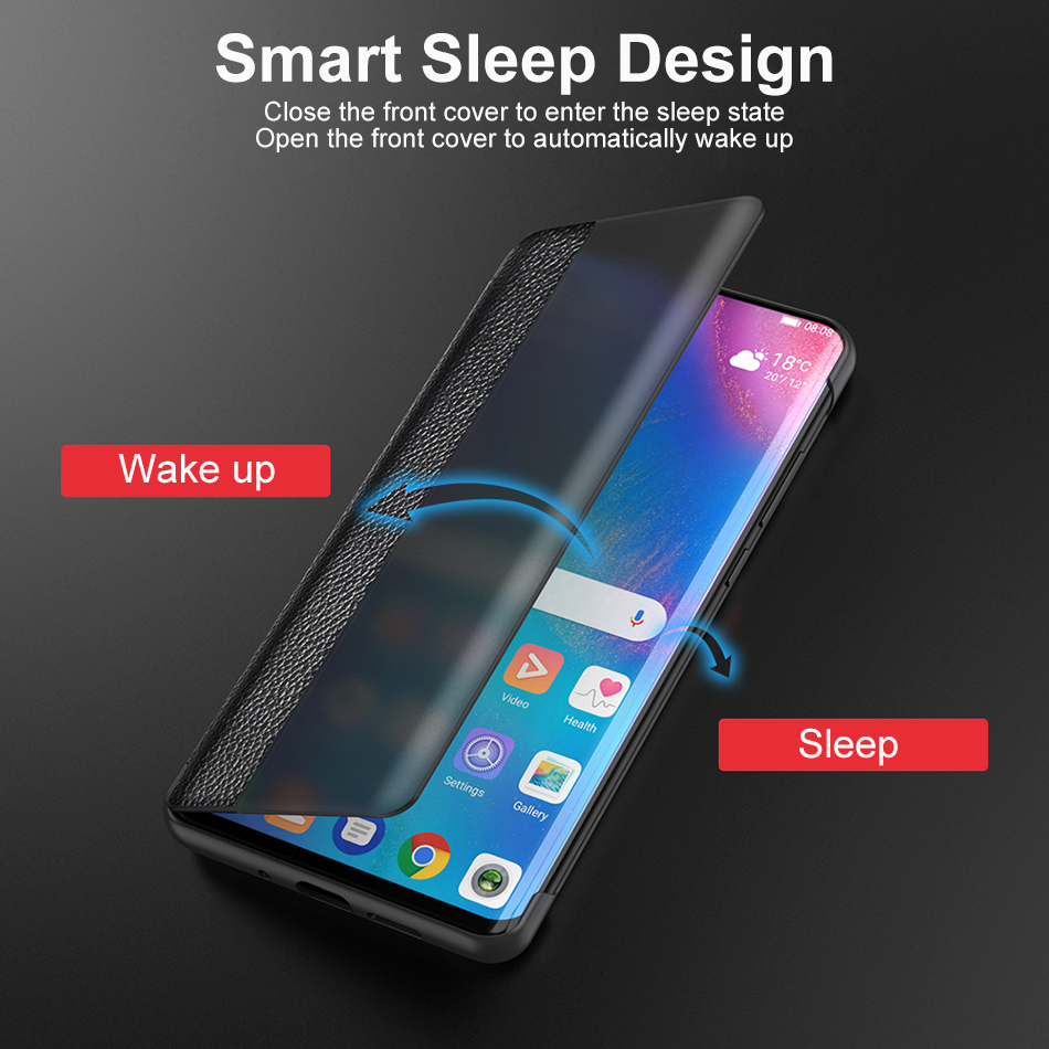 Genuine Leather Flip Cover For - Huawei Mate 60 ulasan dan harga